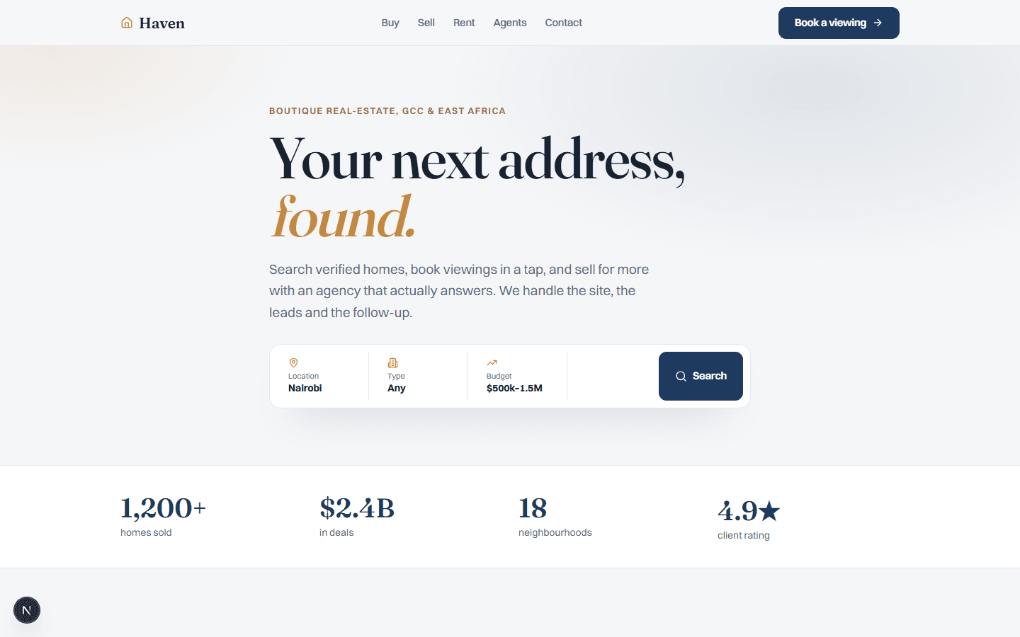Haven — Real Estate — Real Estate · Agency