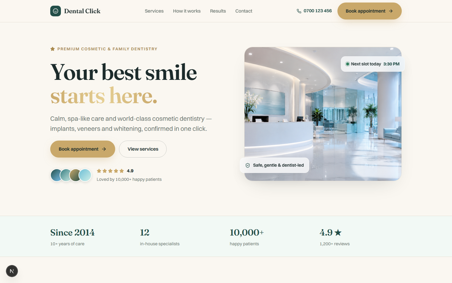 Atelier Clinic template preview